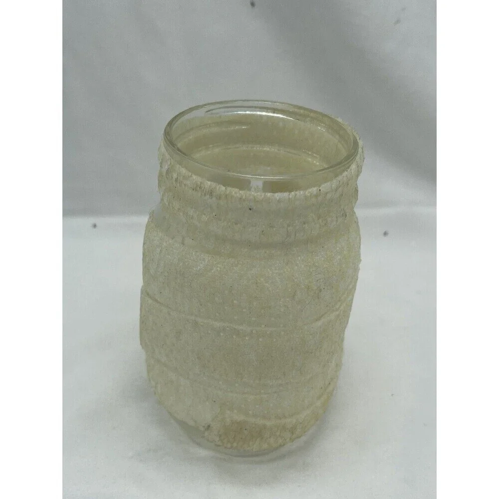 Halloween Mummy Luminaire Handmade Decorations Glass 6” Candle Not Included.